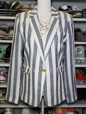 Harve Benard Striped Blazer